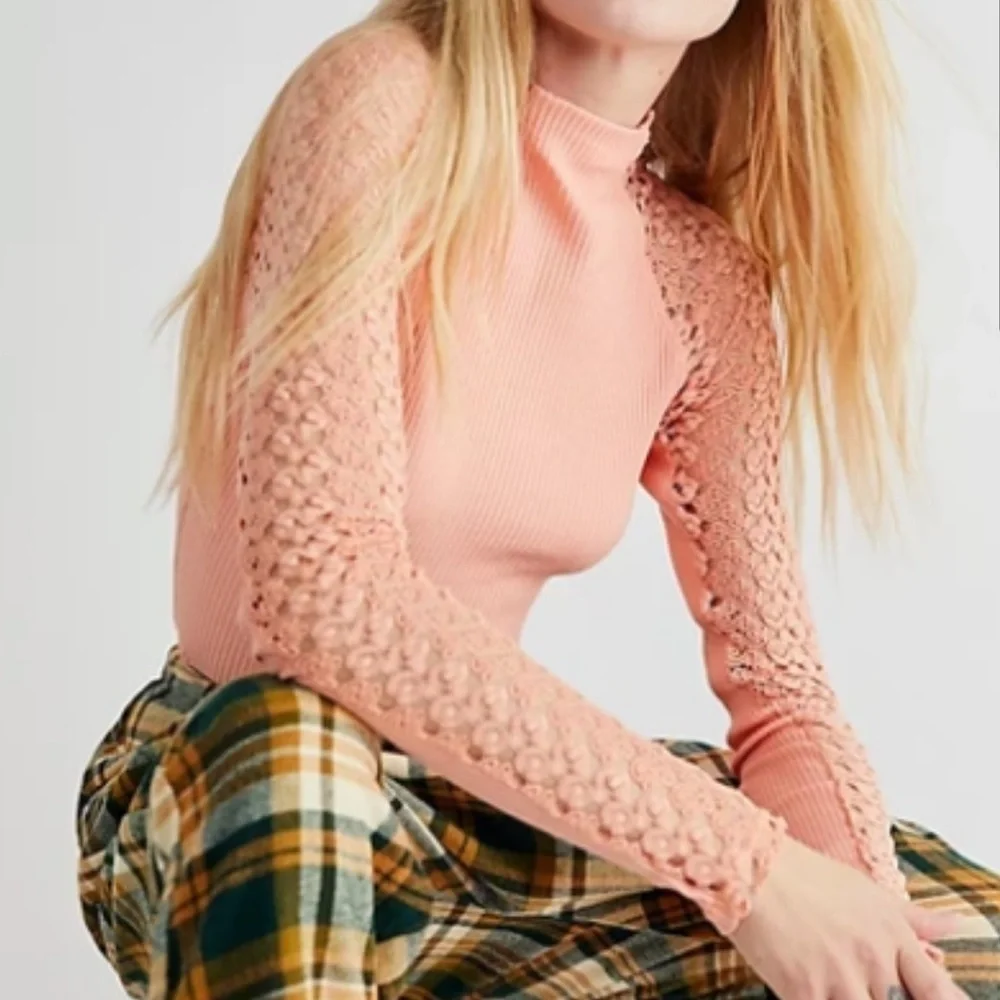 Free People Clemente Top Winter Coral XS I